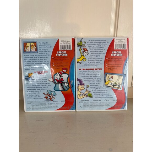Dr. Seuss Animated Classics DVD Set: "The Cat In The Hat" & "Green Eggs And Ham" - Picture 2 of 5